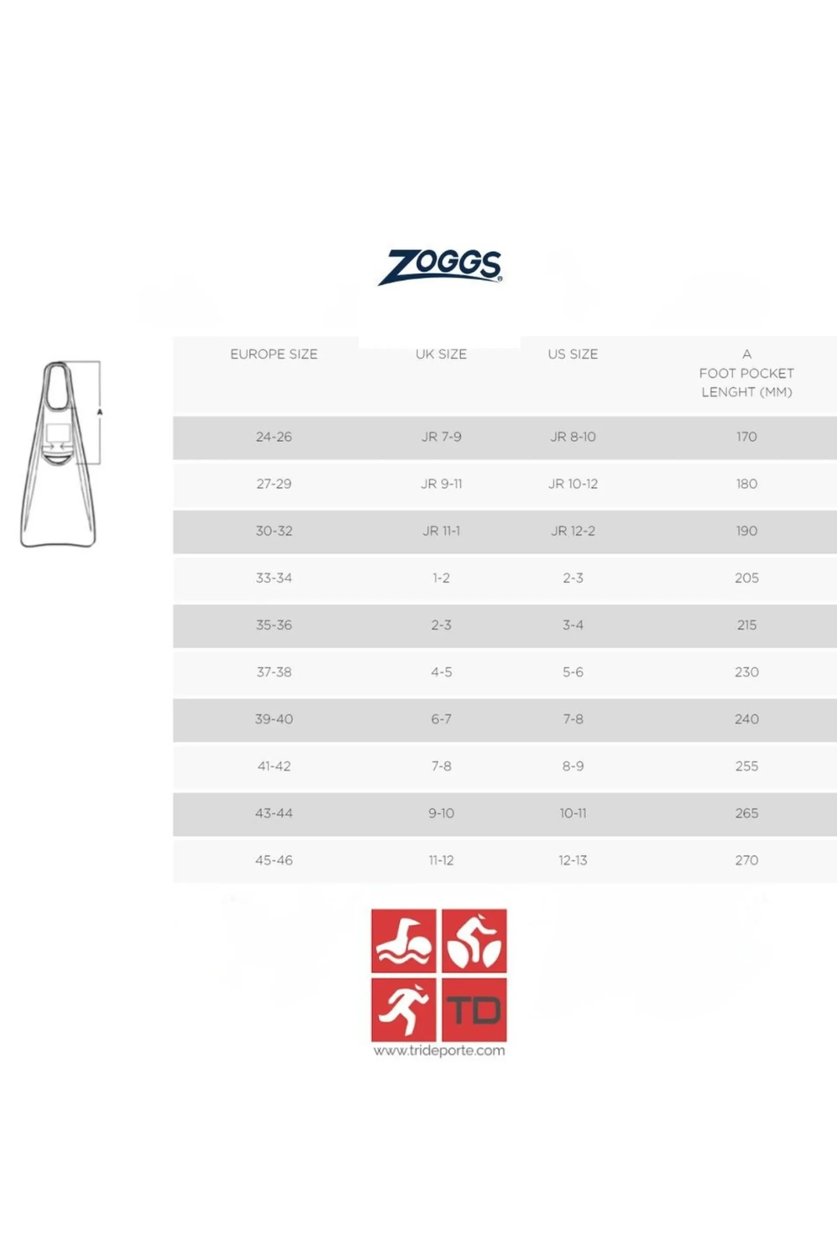 Aletas Natación Swim Energy Fins Zoggs