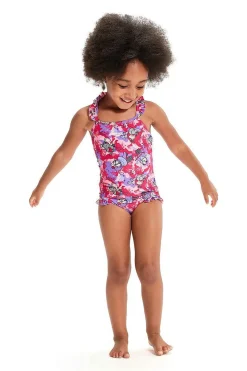 Bañador Entero De Una Pieza Impreso Volante Bebé Speedo Learn To Swim