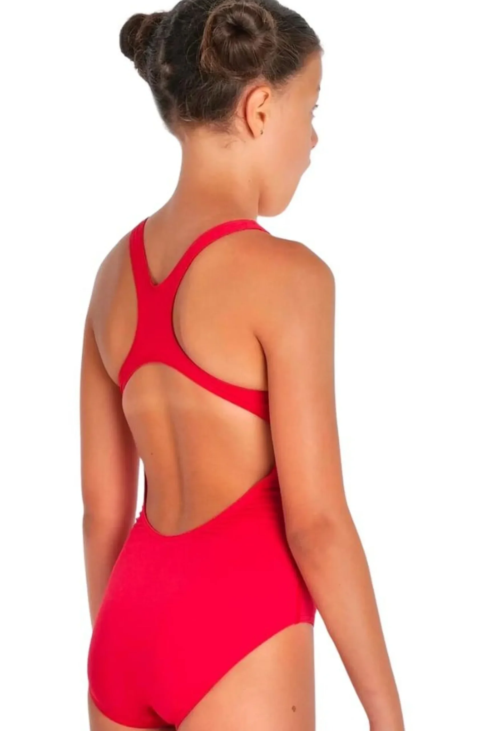 Bañador Niña Team Swim Pro Solid Rojo Arena