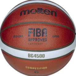 Balón De Baloncesto Molten B7g4500 Cuero Sintético