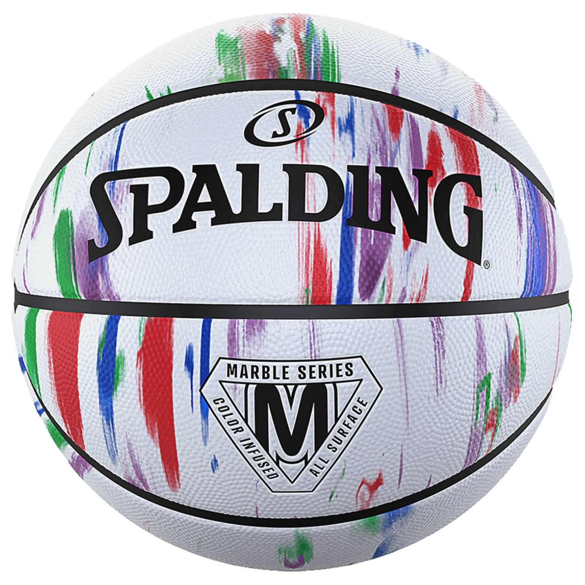 Balón De Baloncesto Spalding Marble Series Rainbow Sz5