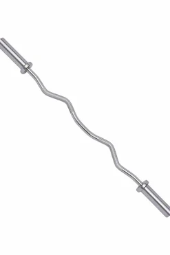 Barra Pesas Curl Z Fitness 10 Kg - 120 CM - 50 MM Cromada Alta Carga