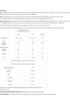 Bcaa + Glutamine Zero - 480g De Biotech Usa Sabor Naranja