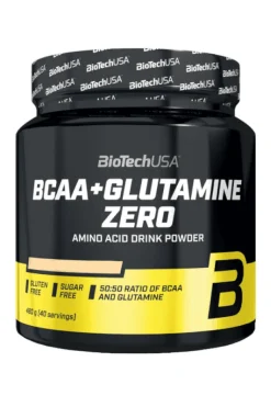 Bcaa + Glutamine Zero - 480g De Biotech Usa Sabor Te Al Melocotón