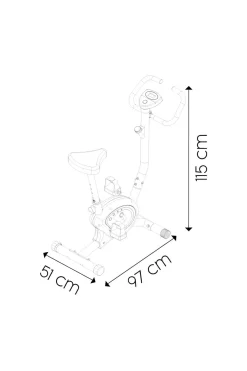 Bicicleta Estática Keboo Serie 300 Fricción Multifunción Con Regulación Manual, Asiento Ajustable