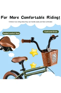 Bicicleta Infantil Con Ruedines, 16",