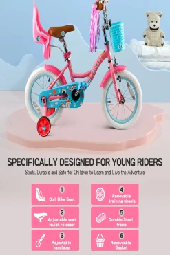 Bicicleta Infantil Ruedines, 14",