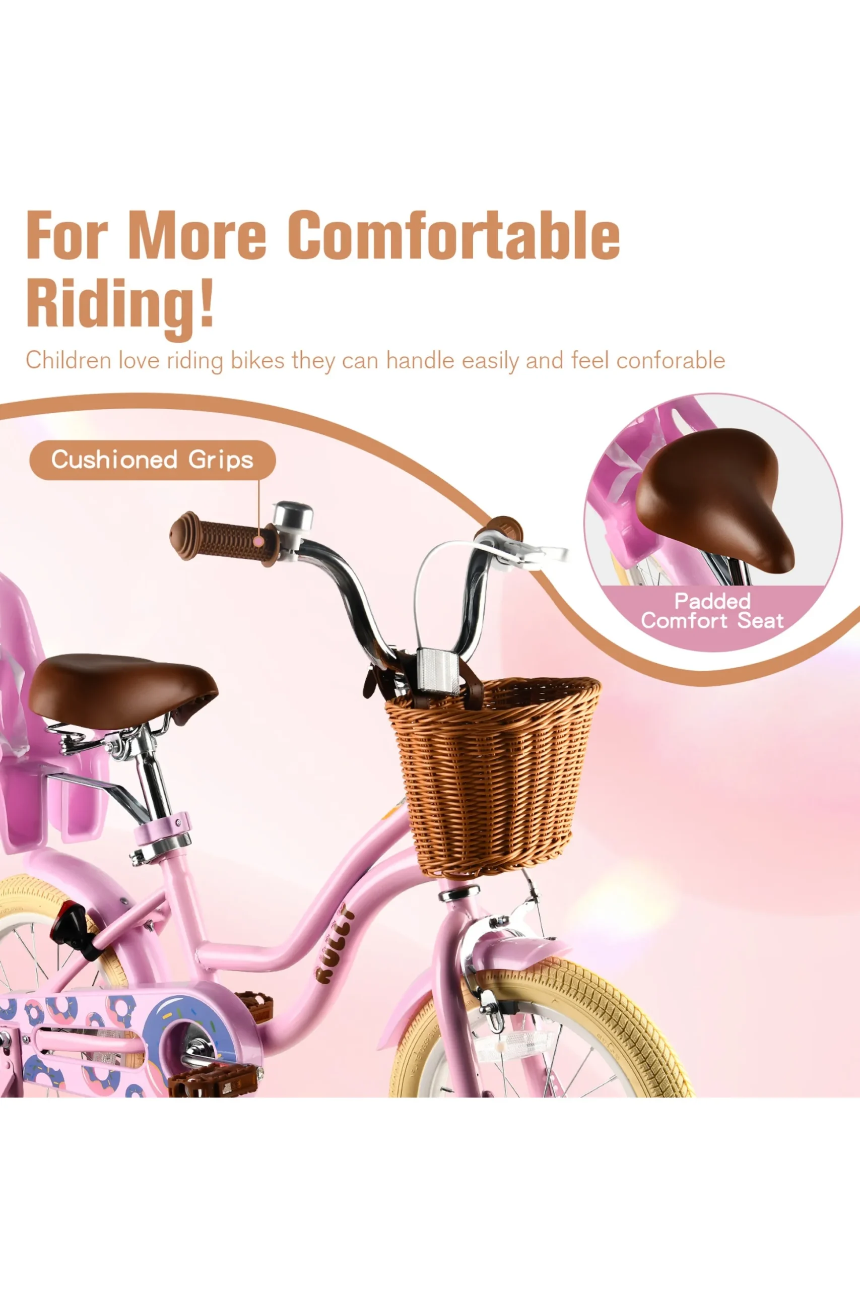 Bicicleta Infantil Rully Con Cesta