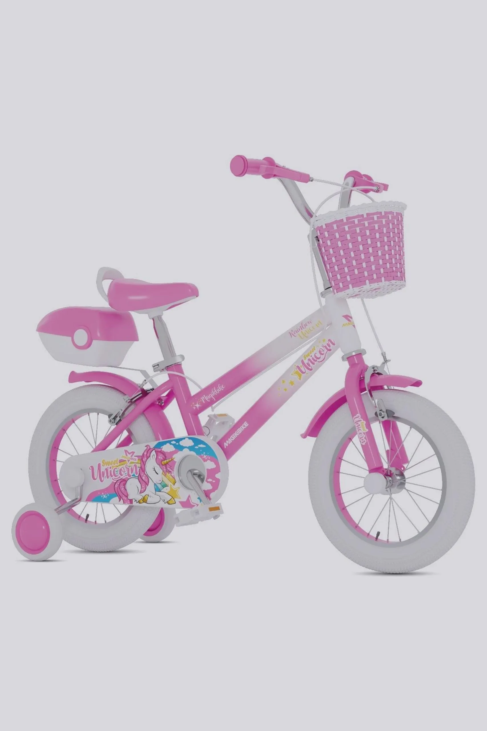 Bicicleta Niños 14 Pulgadas Magikbike Rainbow Unicorn 4-6 Años