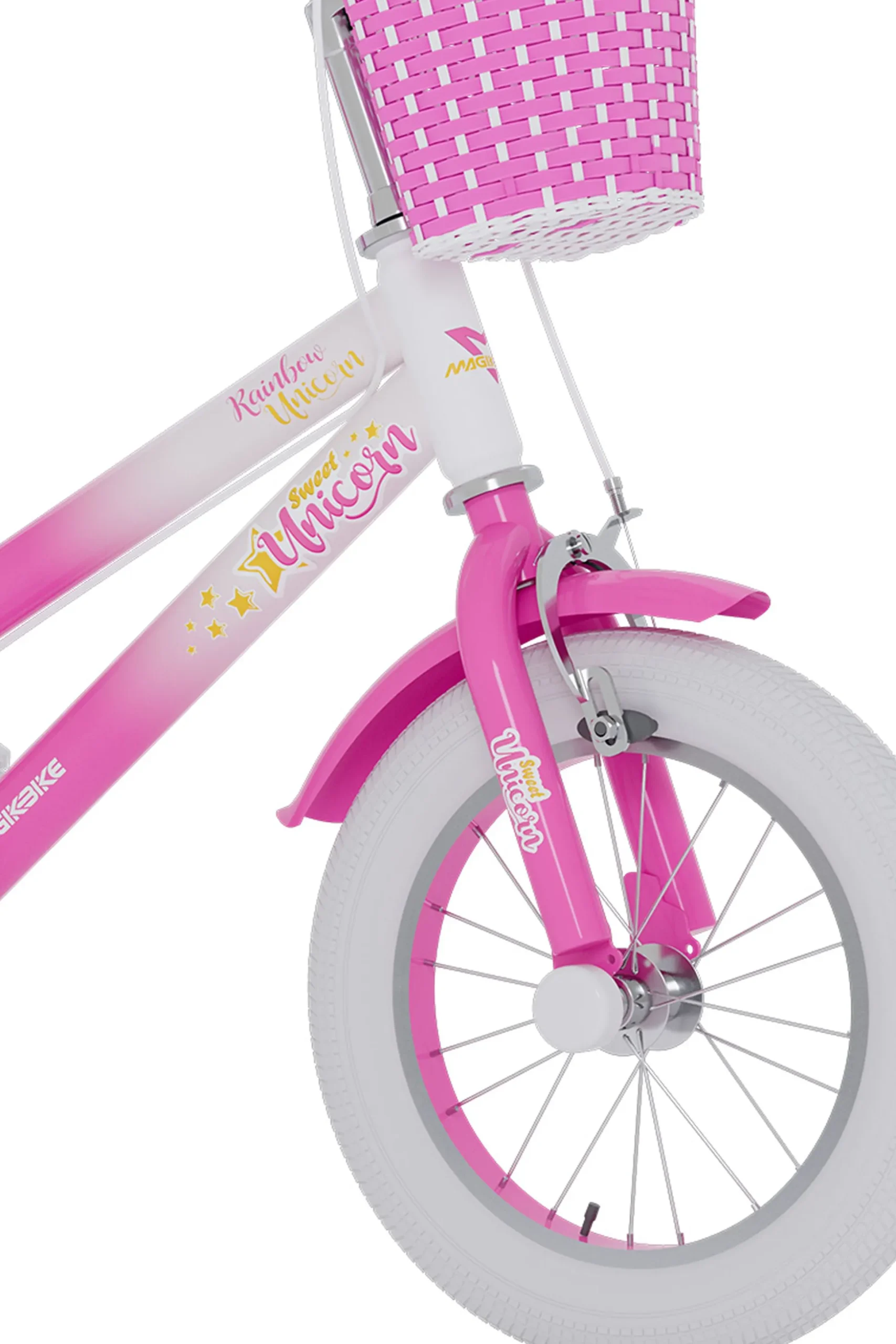 Bicicleta Niños 14 Pulgadas Magikbike Rainbow Unicorn 4-6 Años