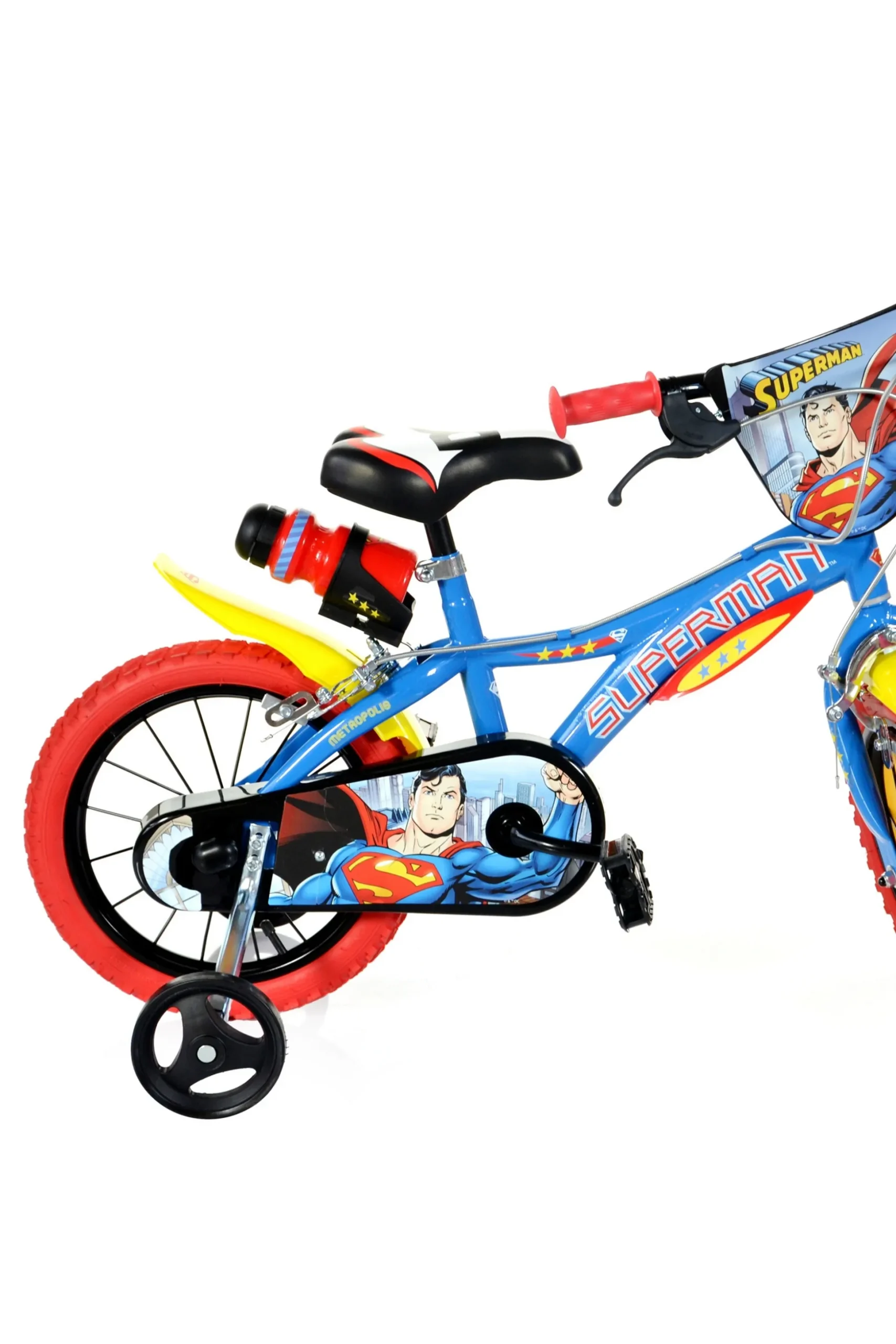 Bicicleta Niños 14 Pulgadas Superman Azul 4-6 Años