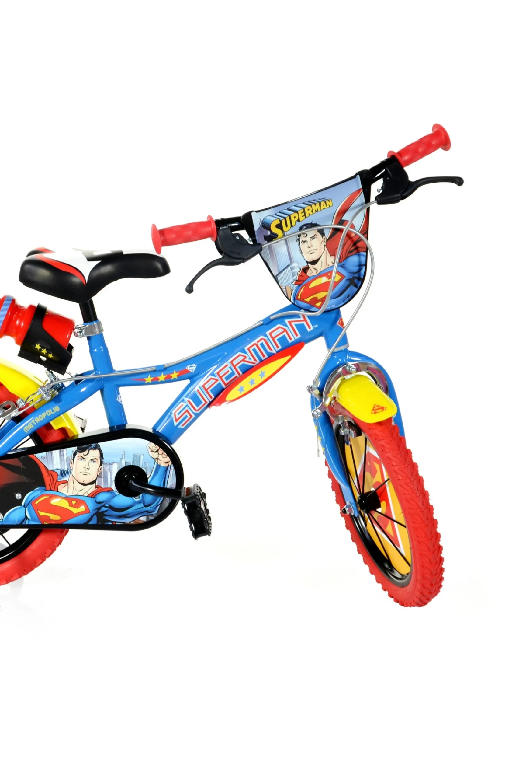 Bicicleta Niños 14 Pulgadas Superman Azul 4-6 Años
