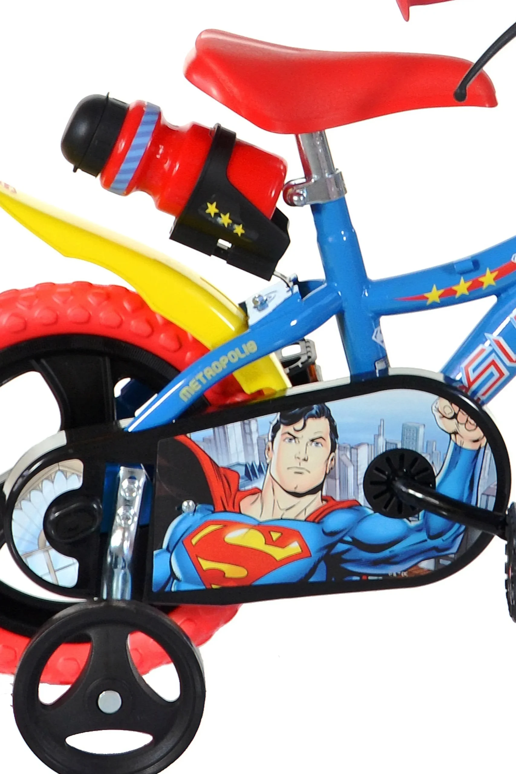 Bicicleta Niños 12 Pulgadas Superman Azul 3 Años