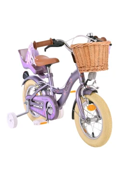 Bicicleta Niños 12 Pulgadas Volare Blossom 3 Años Púrpura