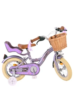 Bicicleta Niños 12 Pulgadas Volare Blossom 3 Años Púrpura