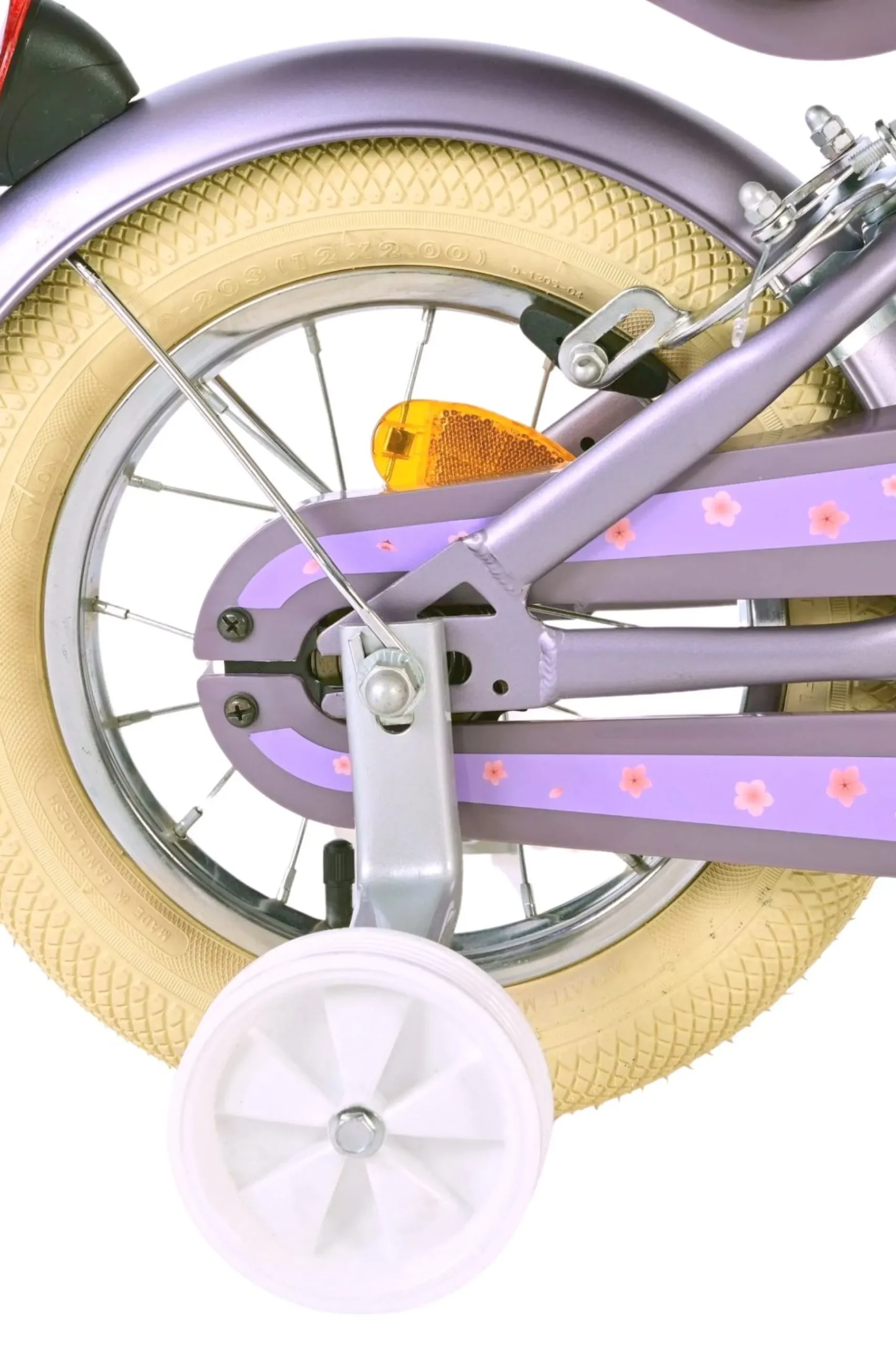 Bicicleta Niños 12 Pulgadas Volare Blossom 3 Años Púrpura