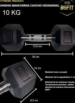 Bsfit 2 Mancuernas De Cromo 10kg