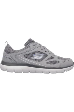 Calzado Deportiva Skechers Summits Para Hombre Color Gris