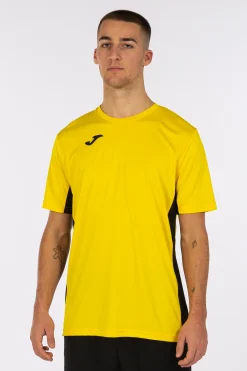 Camiseta Manga Corta Joma Cosenza Amarillo Negro