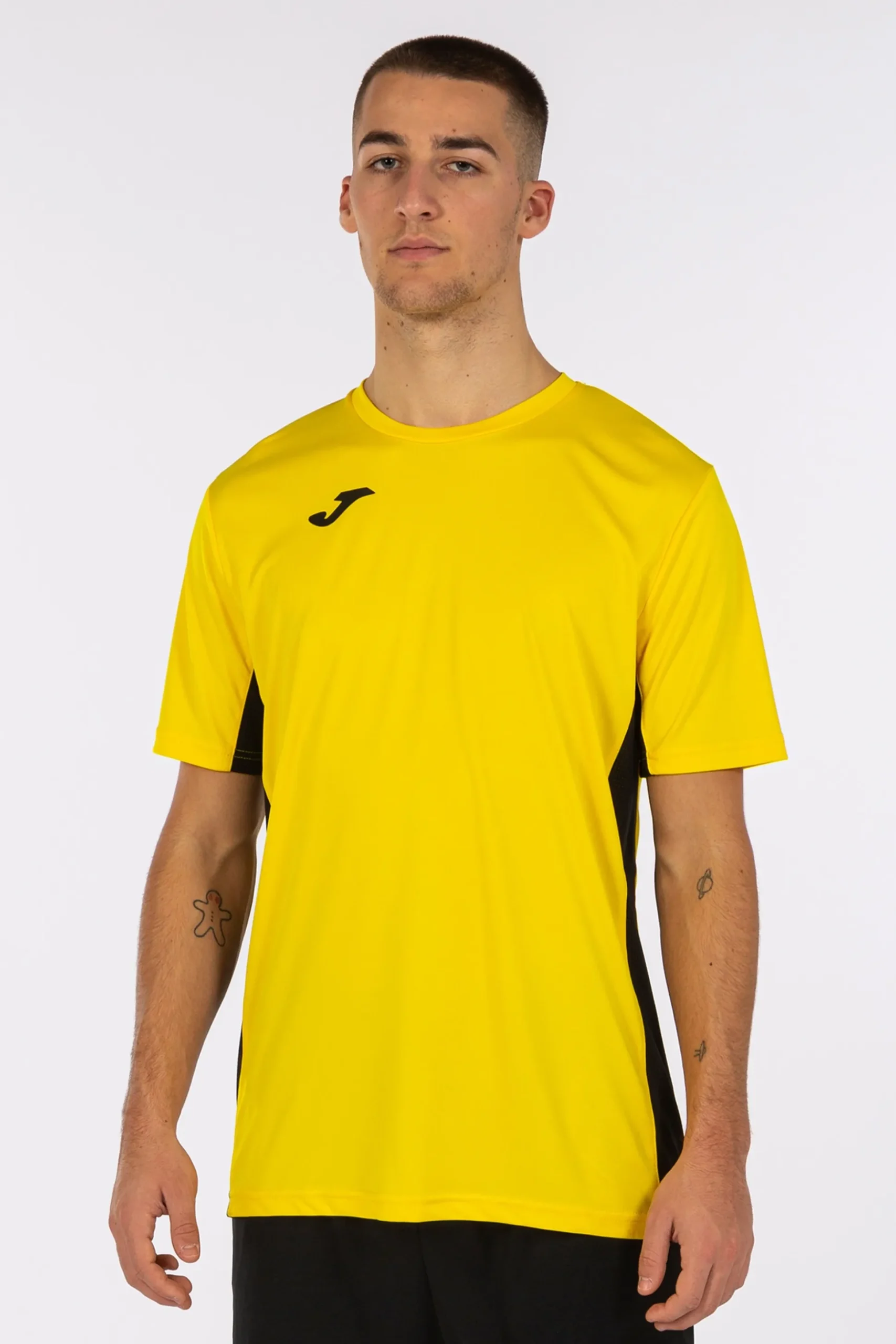 Camiseta Manga Corta Joma Cosenza Amarillo Negro