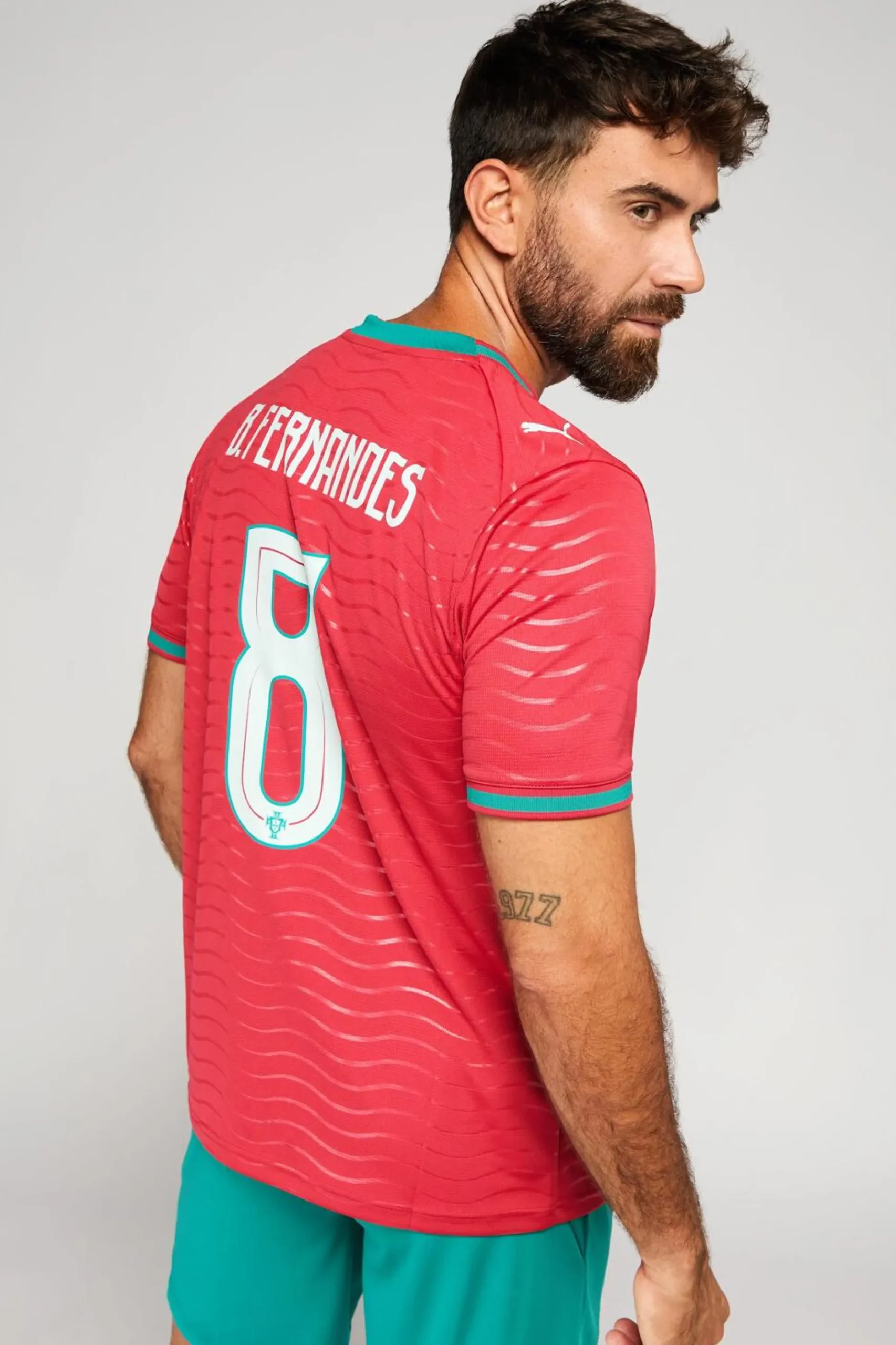 1ª Camiseta Portugal Mundial 2026 Bruno Fernandes Réplica