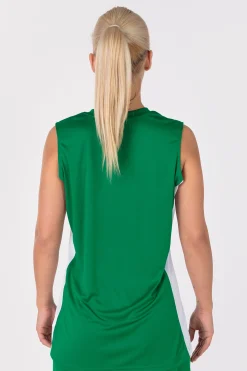 Camiseta Sin Mangas Joma Cancha III Verde Blanco