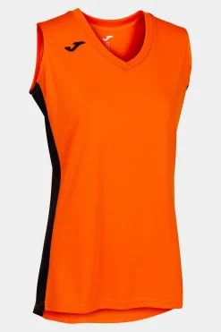 Camiseta Sin Mangas Joma Cancha III Naranja Negro