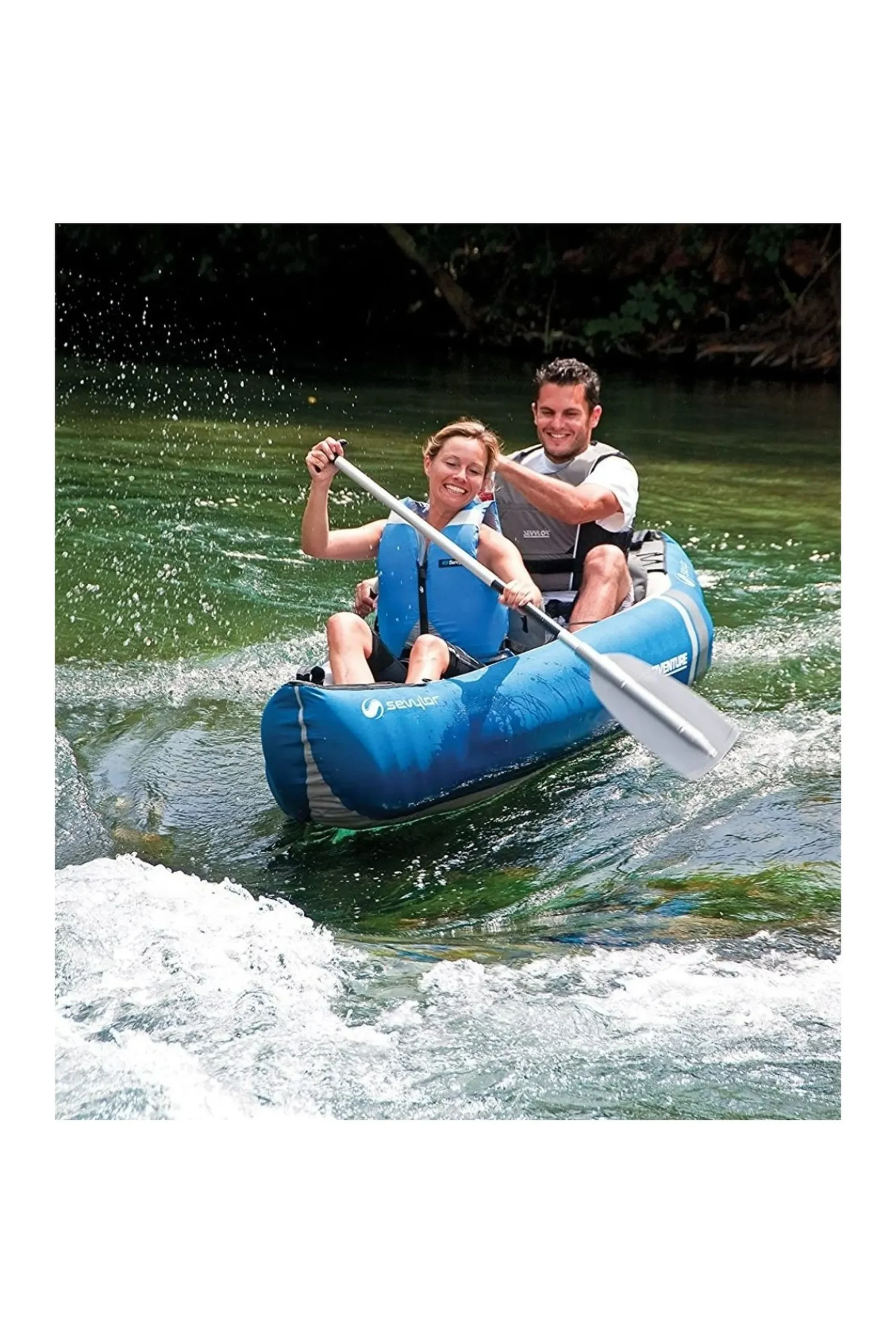 Canoa O Kayak Hinchable 2 Plazas Sevylor Adventure Kit