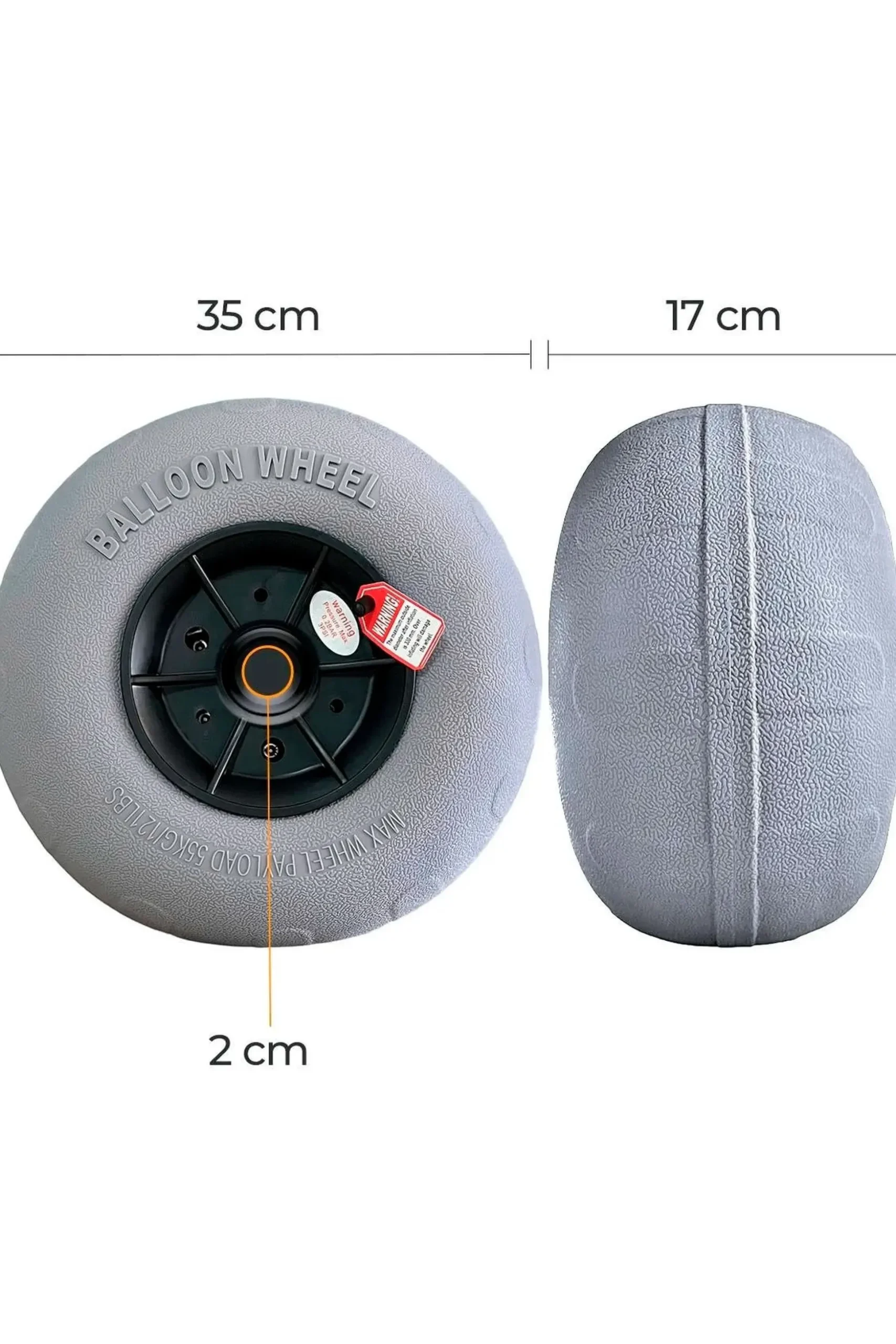 Carro Kayak Universal Cku04 Ruedas Globo 12"