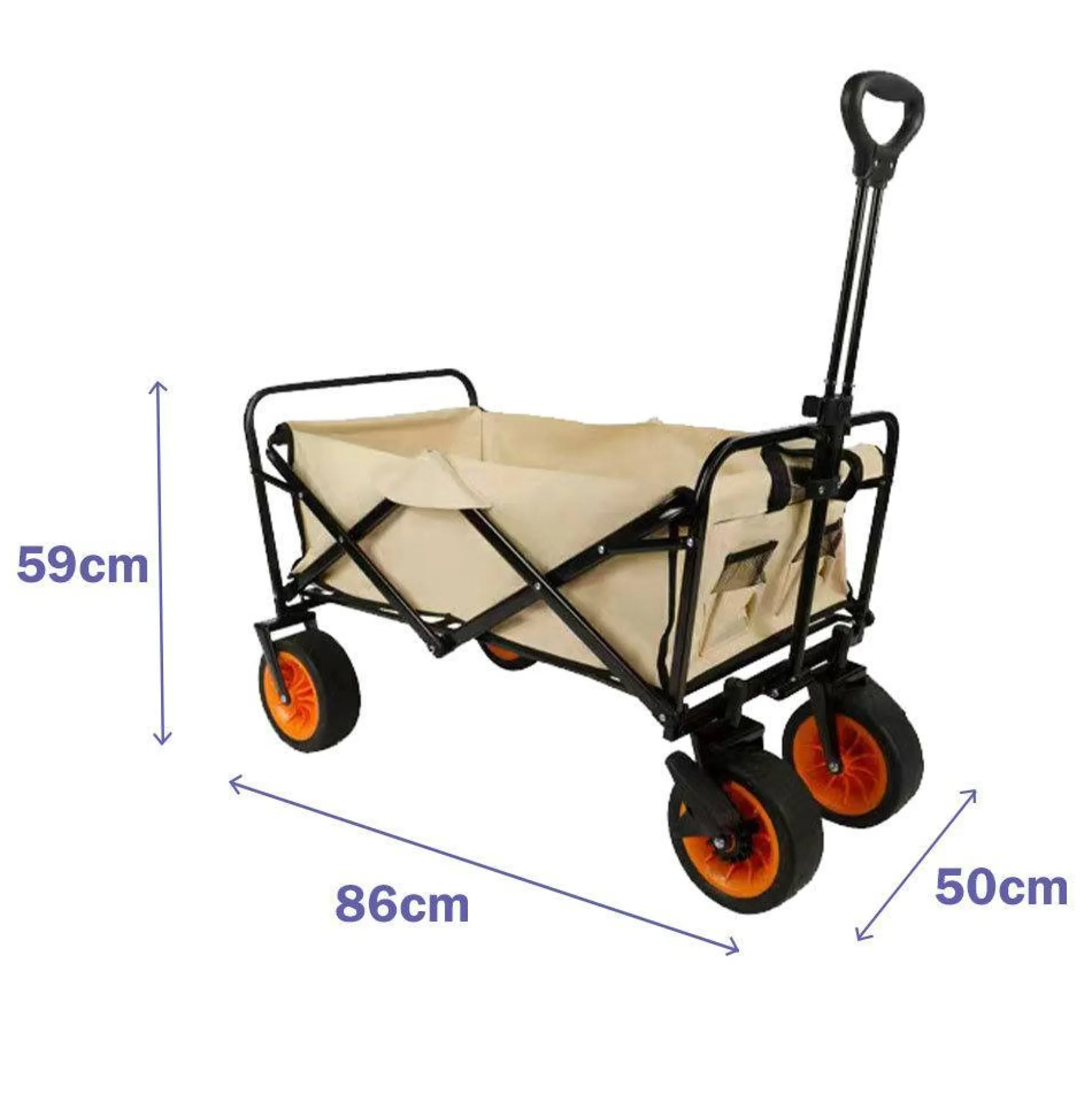 Carro Multiusos Plegable Marbueno Acero Beige 200 Kg