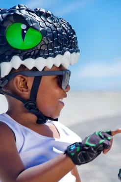 Casco De Bicicleta Crazy Safety Dragon Negro Homologado En 1078