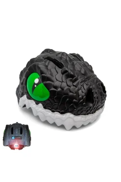 Casco De Bicicleta Crazy Safety Dragon Negro Homologado En 1078