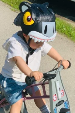 Casco De Bicicleta Crazy Safety Pantera Negra Homologado En 1078