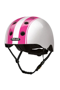 Casco De Bicicleta Melon Double Pink White