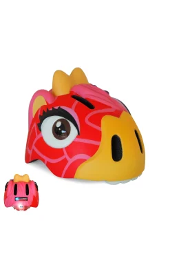 Casco De Bici Crazy Safety Jirafa Roja Certificado En1078