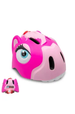 Casco De Bici Crazy Safety Pony Rosa Certificado En1078