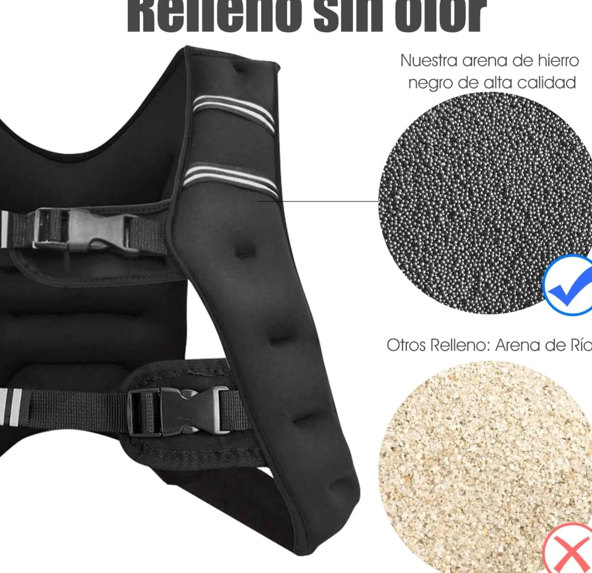 Chaleco De Entrenamiento Con Peso Y Tira Reflectante Costway