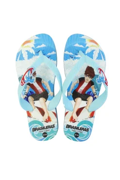 Chanclas De Playa Brasileras,printed 20 Surfers,hecho En Brazil