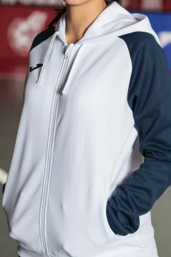 Chaqueta Con Capucha Joma Academy IV Blanco Marino