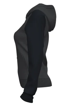 Chaqueta Con Capucha Joma Academy IV Antracita Negro
