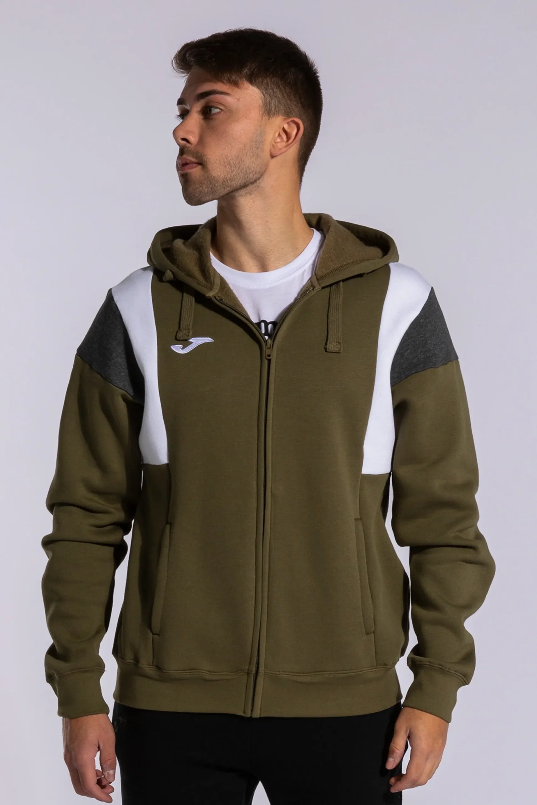 Chaqueta Con Capucha Joma Confort III Caqui