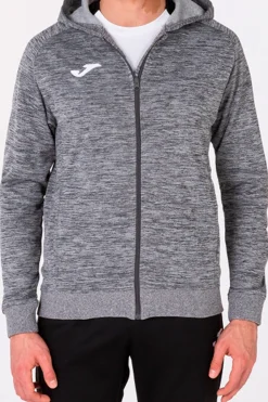 Chaqueta Con Capucha Joma Menfis Gris Melange