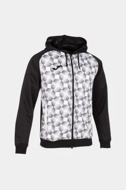 Chaqueta Con Capucha Joma Supernova III Negro Blanco