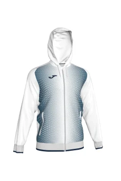 Chaqueta Con Capucha Joma Supernova Blanco Marino