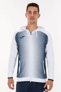 Chaqueta Con Capucha Joma Supernova Blanco Marino