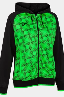 Chaqueta Con Capucha Joma Supernova III Negro Verde Flúor
