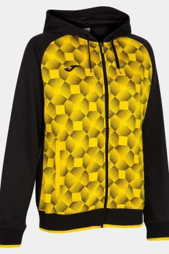 Chaqueta Con Capucha Joma Supernova III Negro Amarillo