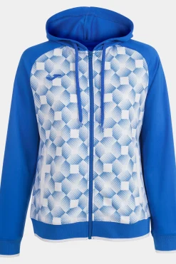 Chaqueta Con Capucha Joma Supernova III Royal Blanco