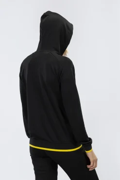 Chaqueta Con Capucha Joma Supernova Negro Amarillo