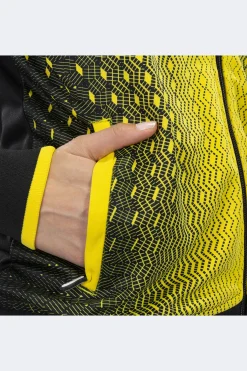 Chaqueta Con Capucha Joma Supernova Negro Amarillo